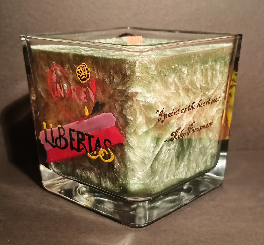 White Bear with Her Cubs · Collectible 1/1 Hand-Painted Functional Candle
