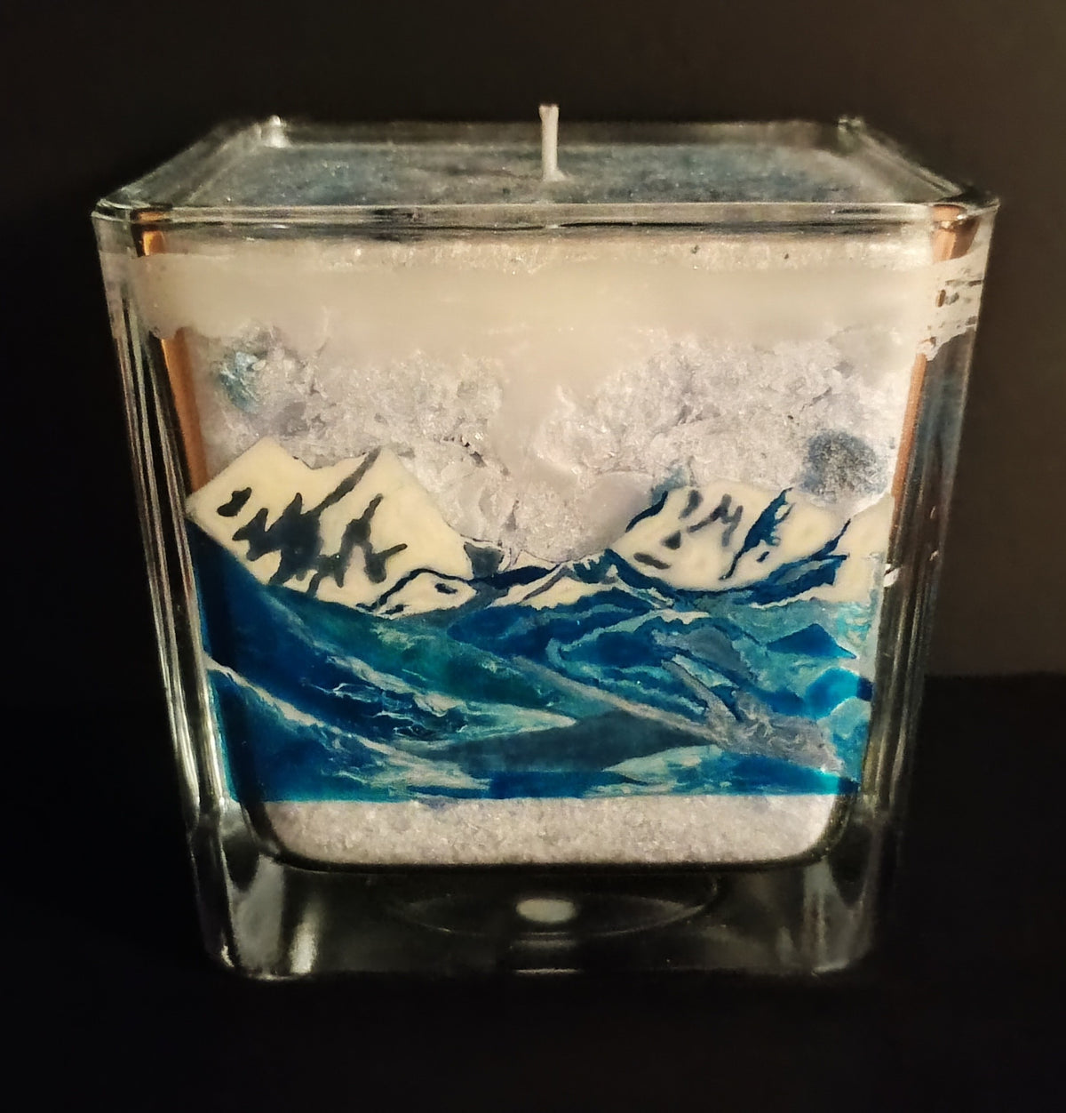 Himalayas · Collectible 1/1 Hand-Painted Functional Candle