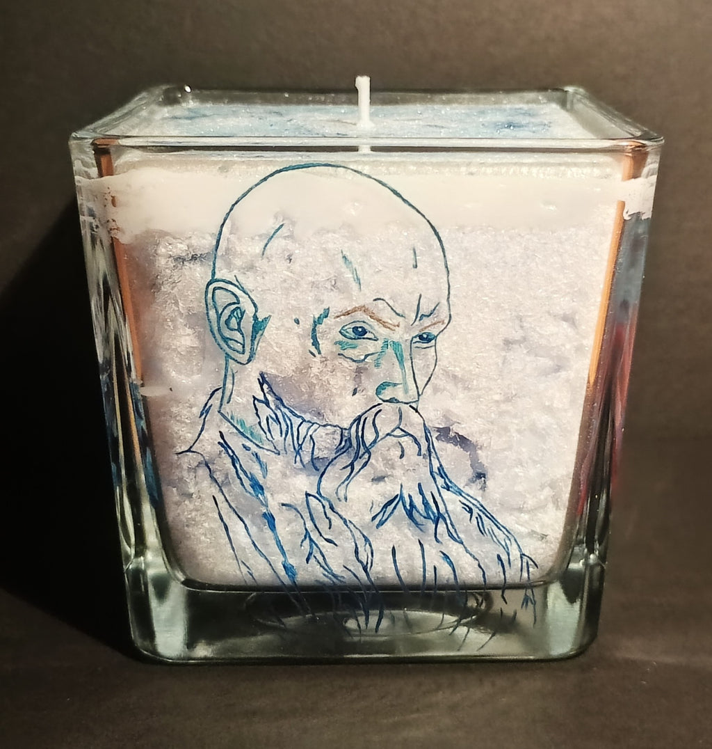 Himalayas · Collectible 1/1 Hand-Painted Functional Candle