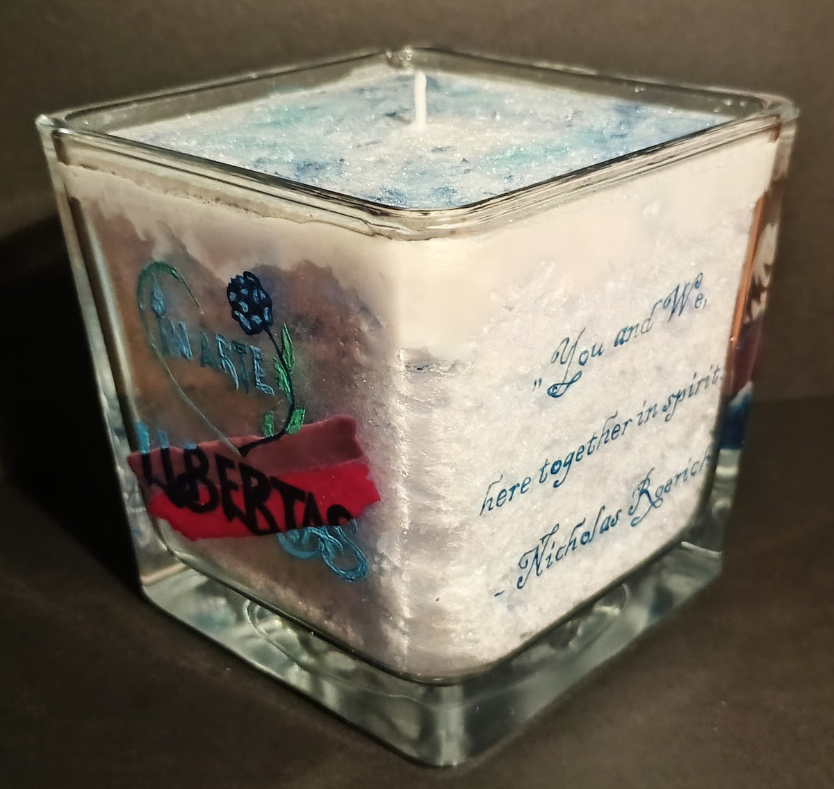 Himalayas · Collectible 1/1 Hand-Painted Functional Candle