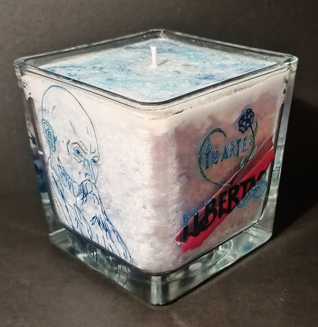 Himalayas · Collectible 1/1 Hand-Painted Functional Candle