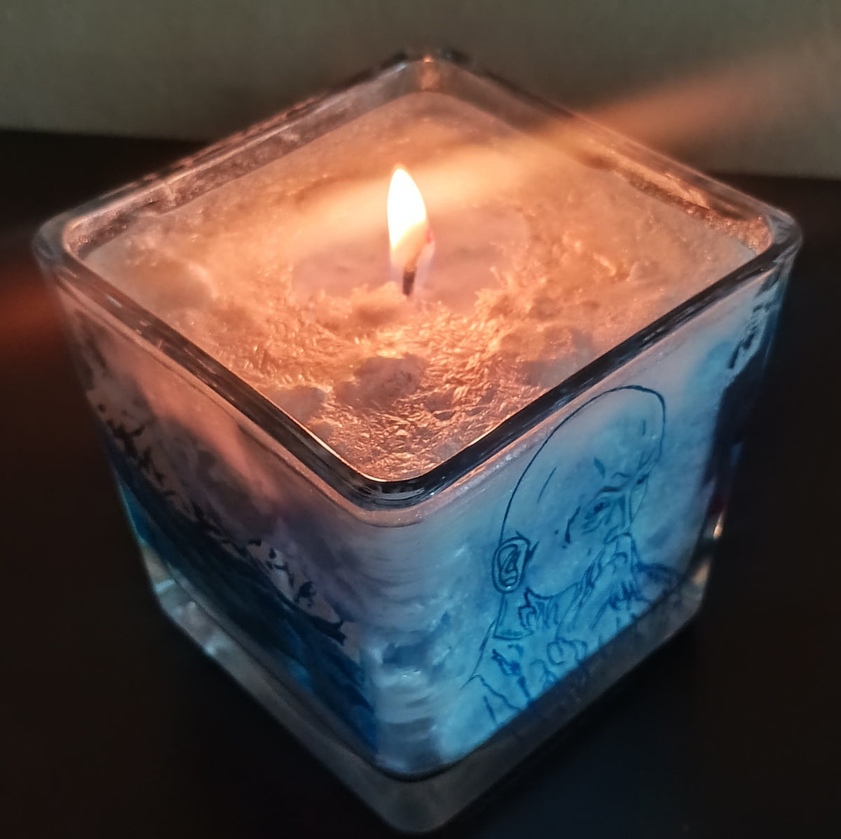 Himalayas · Collectible 1/1 Hand-Painted Functional Candle