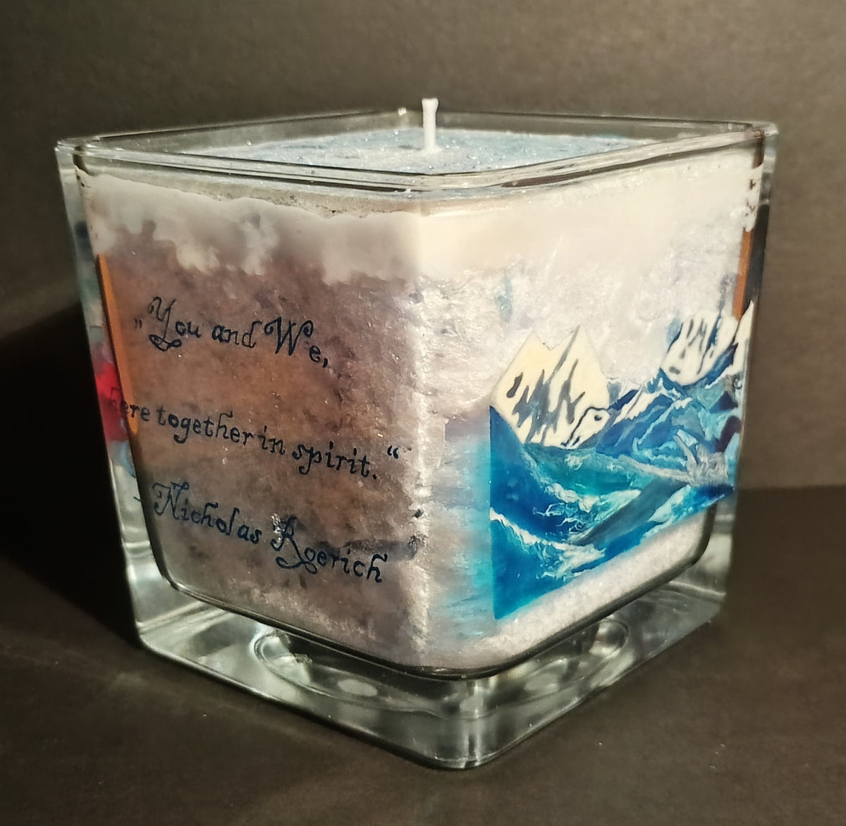 Himalayas · Collectible 1/1 Hand-Painted Functional Candle