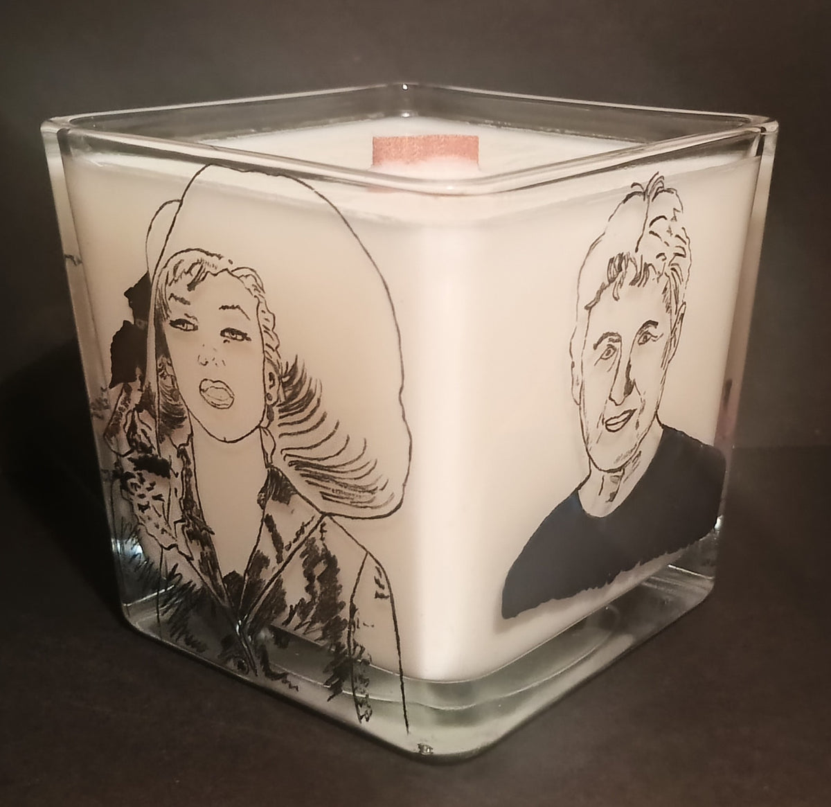 Marilyn Monroe · Collectible 1/1 Hand-Painted Functional Candle