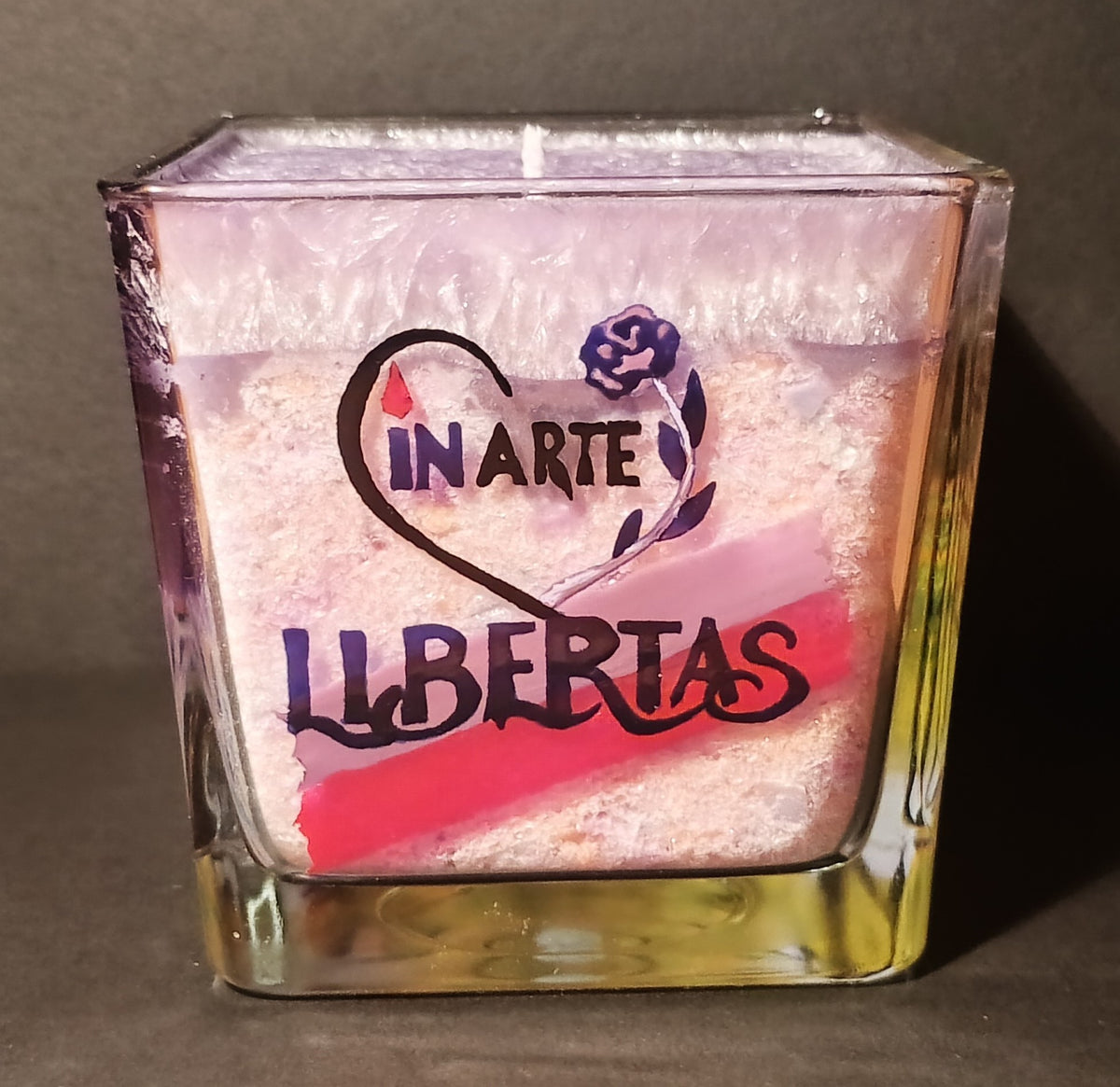 Roses · Collectible 1/1 Hand-Painted Functional Candle