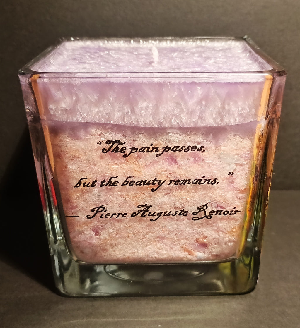 Roses · Collectible 1/1 Hand-Painted Functional Candle